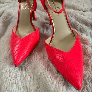 Jessica Simpson Hot Neon Pink Heels